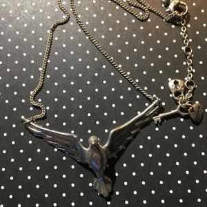 Fossil dove necklace